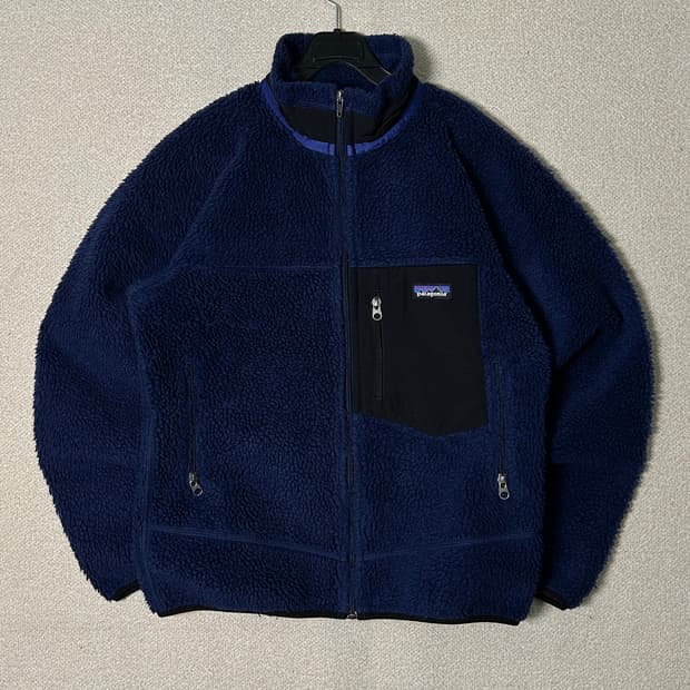 (XS) 파타고니아 네이비 레트로X 파일 플리스