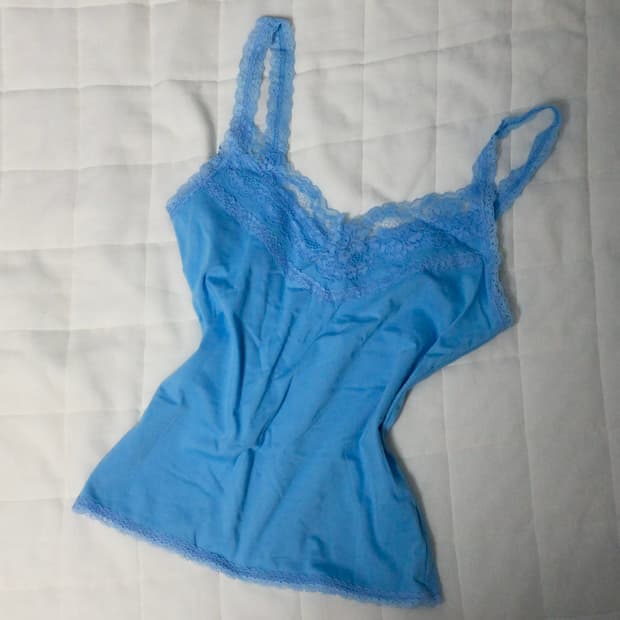 vintage skyblue sleeveles 