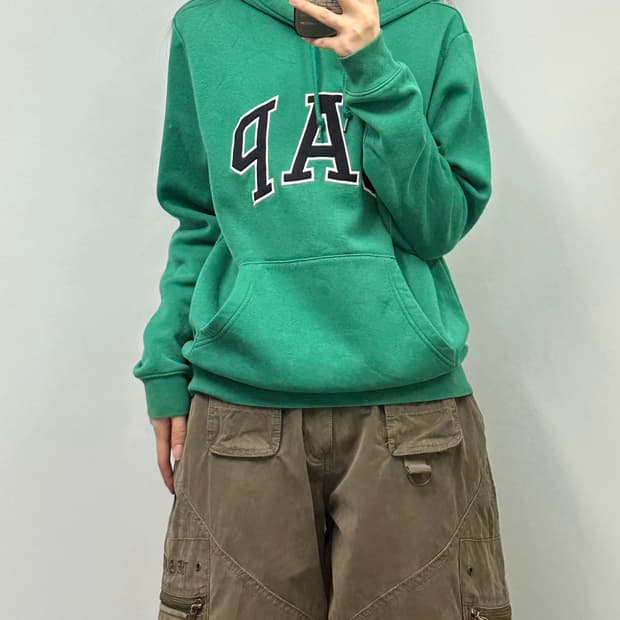 Gap 갭 그린 후드티