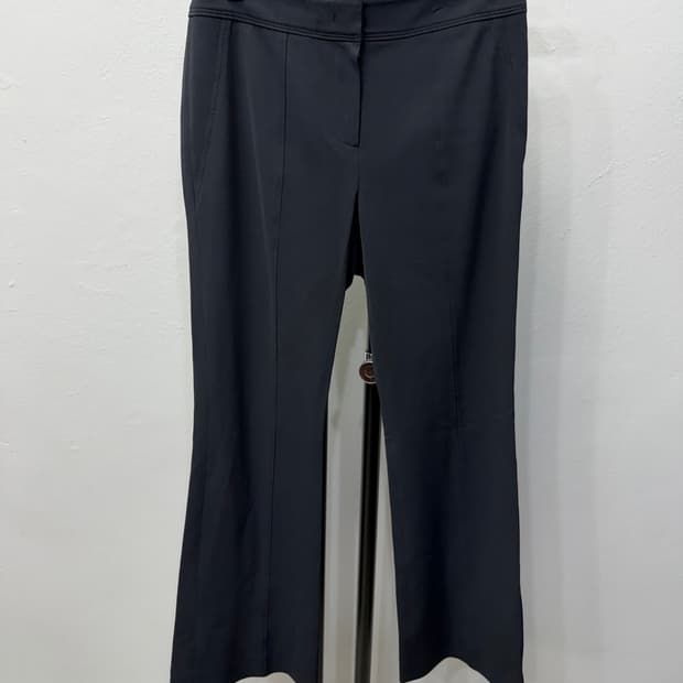 정품) 오브제 한섬 블랙 부츠컷 여성팬츠 61