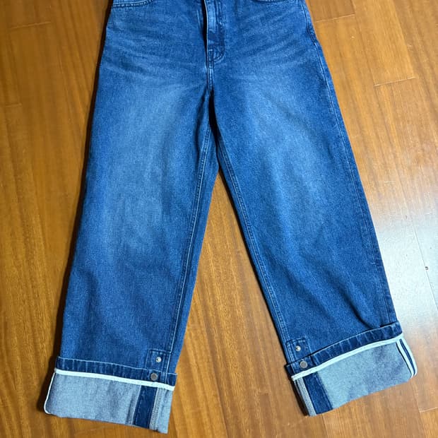 언지미크 롤업 데님 새제품