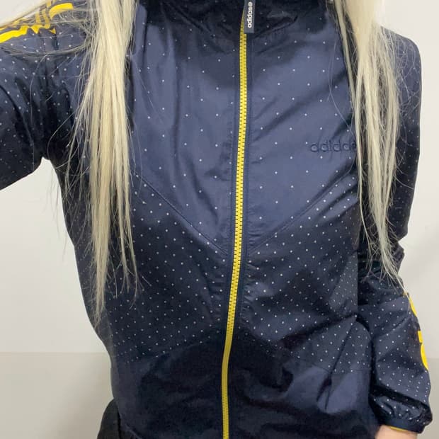 (빈티지)Adidas 아디다스 네오 JPN 도트 땡땡이 윈드브레이커