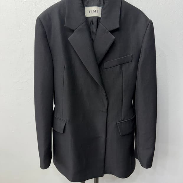 정품) TIME 타임 한섬 23ss 이태리 FAISA 원단 여성 자켓 