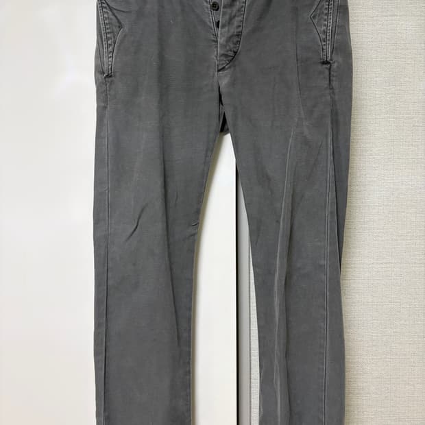 더블알엘 rrl 그레이 가먼트다잉 클래식 핏 워크팬츠 31/30