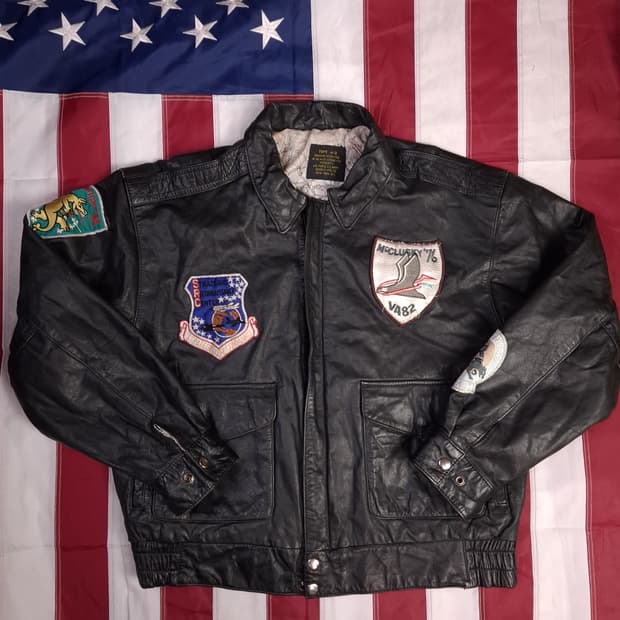 밀리터리 A-2 미공군 TYPE 리얼레더 항공자켓