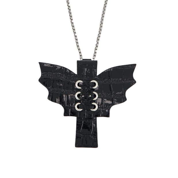 유스이즈유어스 Y2 데빌 윙 카드 지갑 블랙