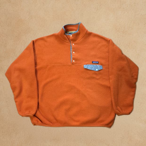 (XL)파타고니아 오렌지 신칠라 플리스 자켓 주황
