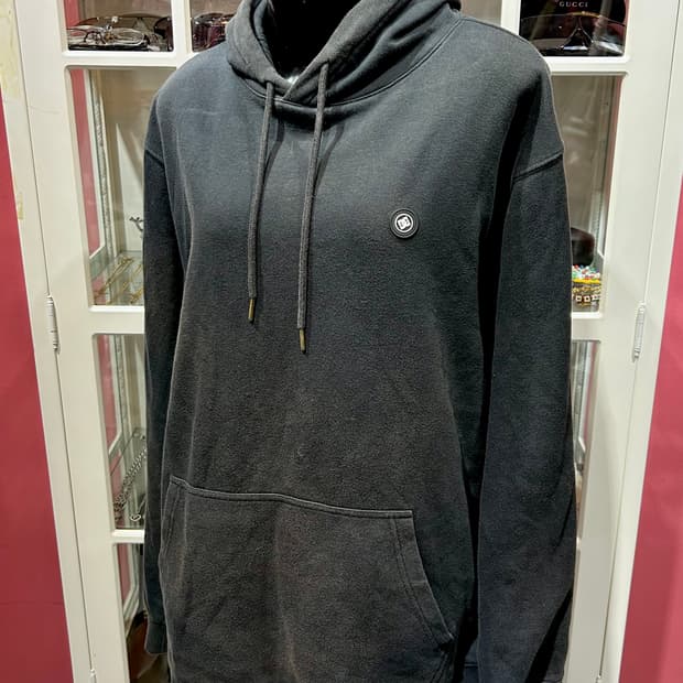 DC shoes black hoodie DC 슈즈 스몰 로고 후드티