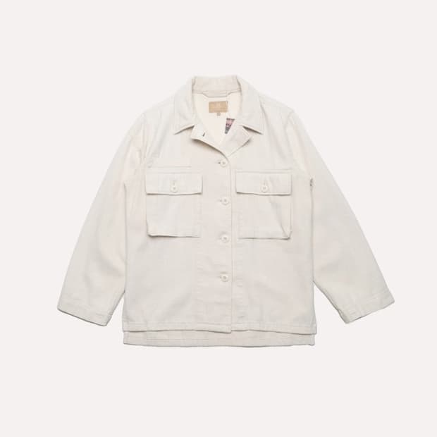 loose chino army shirt