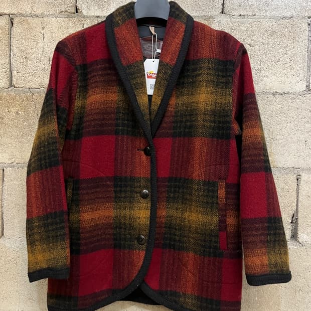 90s 울리치 울 숄 카라 자켓