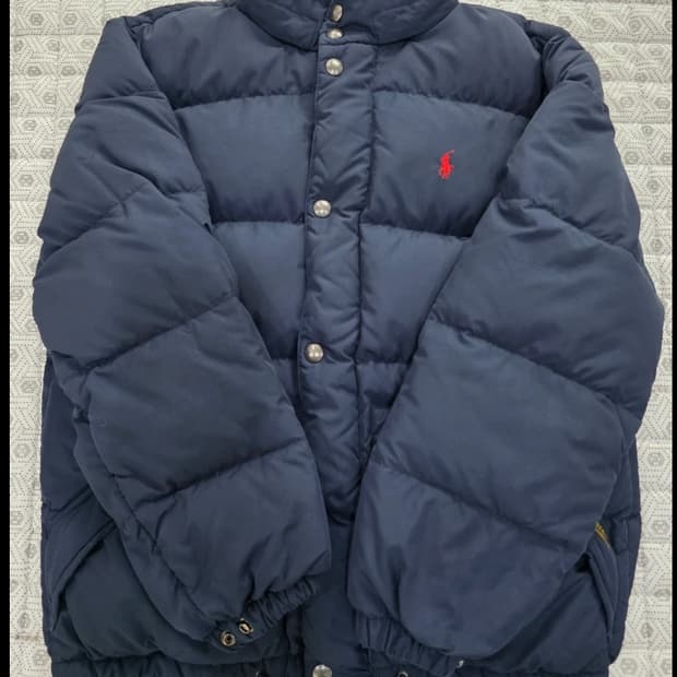 폴로 랄프로렌 네이비 푸퍼 패딩 95