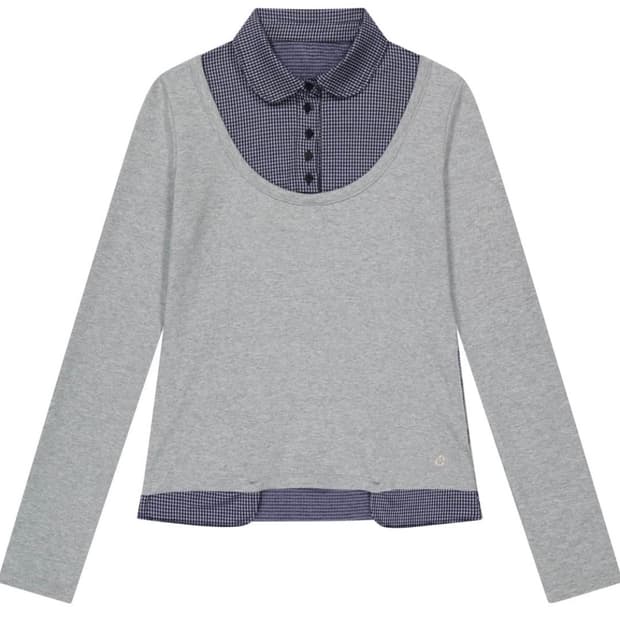 구해요) 코이세이오 리버시블 롱슬리브 멜란지그레이