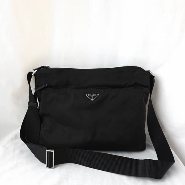 [정품 PRADA] 프라다 투지퍼 나일론 크로스백 숄더백 남녀공용