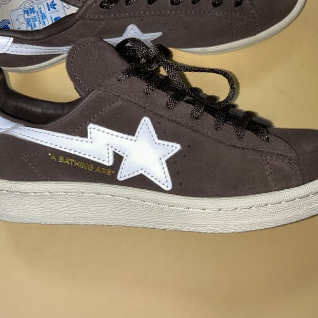 아디다스 x 베이프 캠퍼스 80s 브라운 