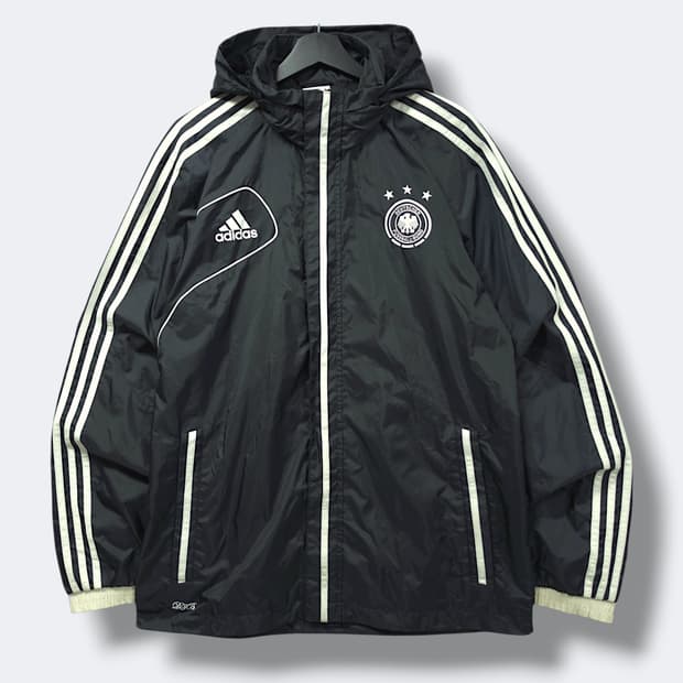 [105] 아디다스 블랙&화이트 12-13 독일 국대 후드 레인 자켓