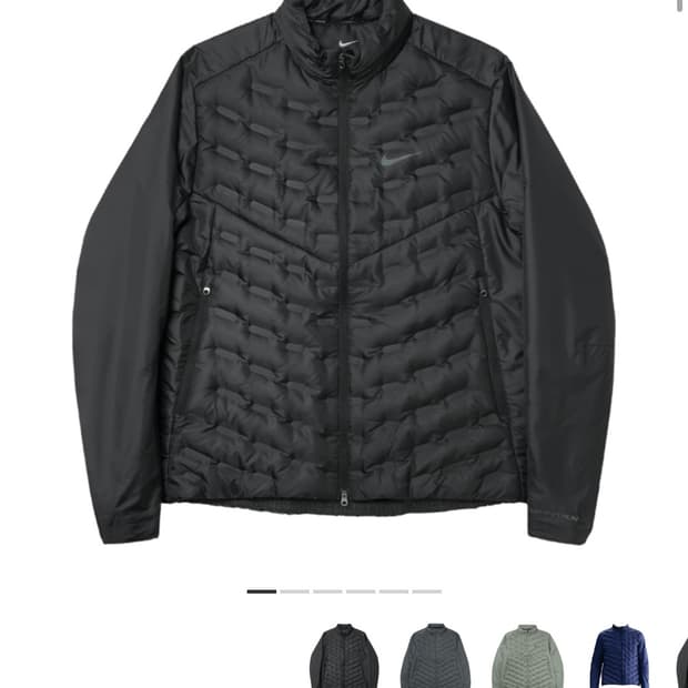 나이키 써마핏 ADV 에어로로프트 리펠 다운 러닝 자켓 블랙 - 아시아