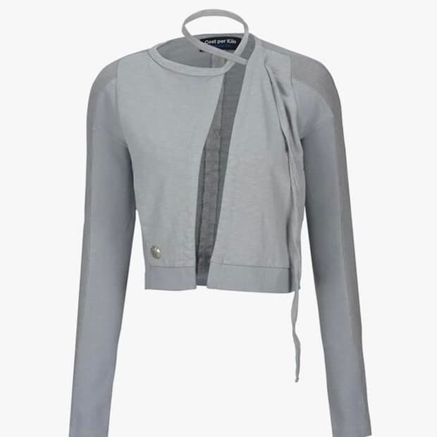 코스트퍼킬로 피어싱 볼레로 자켓 그레이S