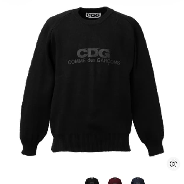 꼼데 라운드 풀오버니트