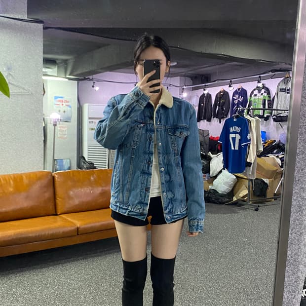 리바이스 프리미엄 양털 데님 자켓 B2956