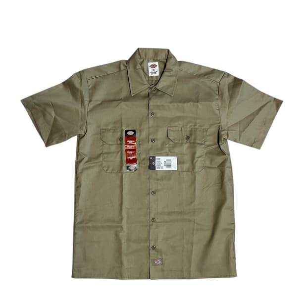 디키즈 워크셔츠 반팔 카키