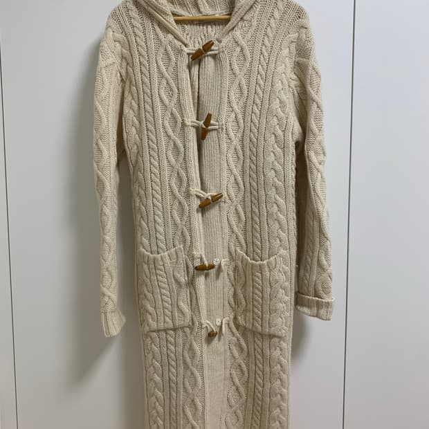 떡볶이 롱니트 가디건 M 