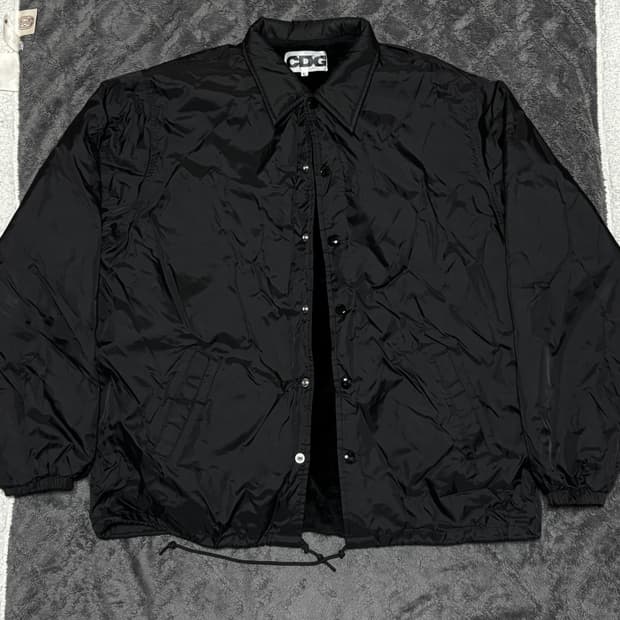 cdg 퍼 부착 코치자켓