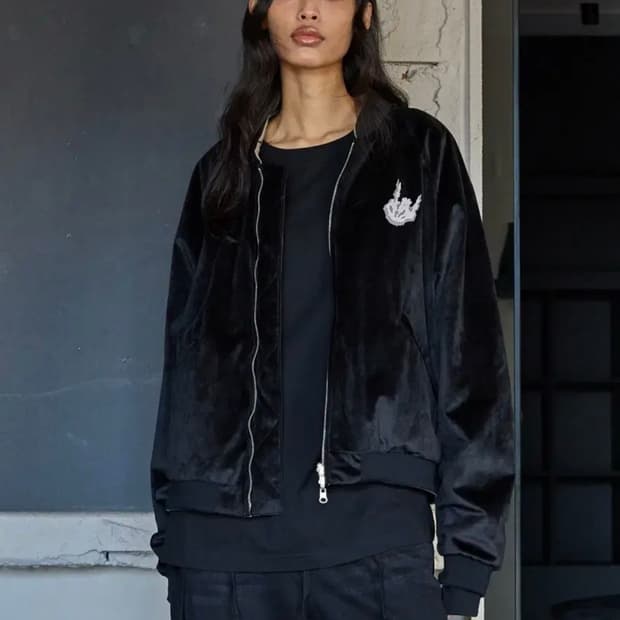 [새제품/L] 본바트 리버시블 수베니어 자켓 - 블랙 / 베이지