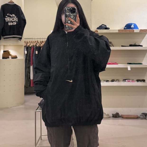 90s 나이키 스우시 하프집업 웜업 자켓 U1311