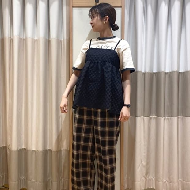 자카드 캐미 블라우스