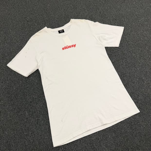S) 스투시 빈티지 레터링 반팔 티셔츠