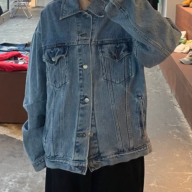 할리데이비슨 자수로고 데님 트러커 자켓 H2198