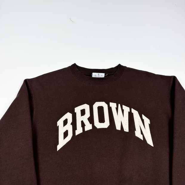 챔피온 칼리지 브라운 크루넥 맨투맨 (L)