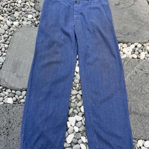 OLD VINTAGE WASHING HAIRY DENIM 프렌치워크팬츠