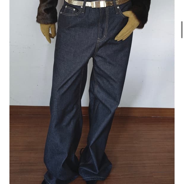 RAW WIDE DENIM PANTS