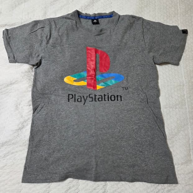 빈티지 플레이스테이션(PlayStation) 오피셜 클래식 로고 티셔츠