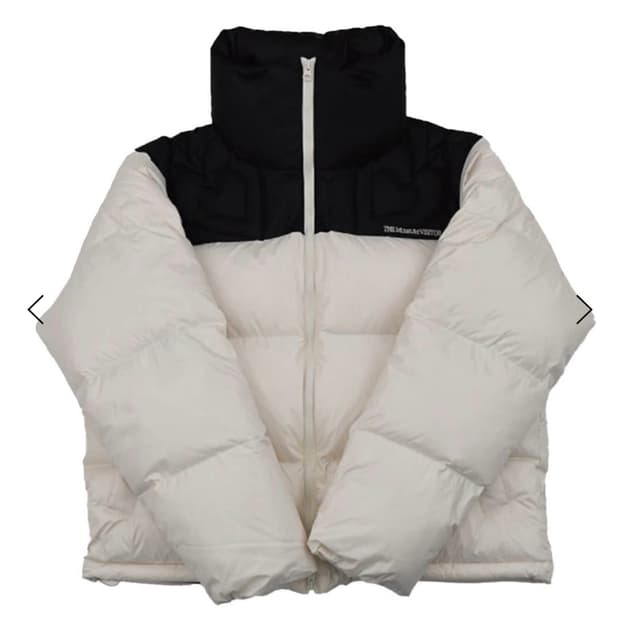 (새상품/M) 더뮤지엄비지터 패딩 HEART STITCHED PUFFER