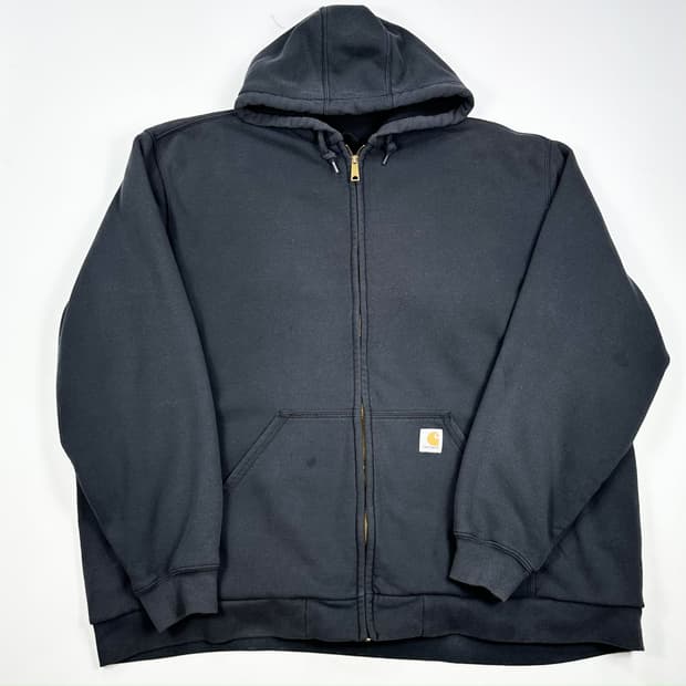 칼하트 og 구형 헤비코튼 써멀 후드집업 챠콜 그레이 3XL