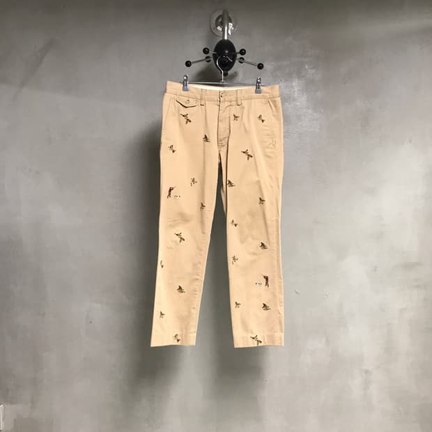 폴로 랄프로렌 멀티 자수 치노 팬츠 베이지 32/32