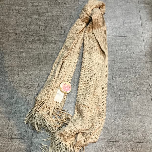 일본빈티지 하구미모리걸 달천깔페어리 글리터 테슬머플러