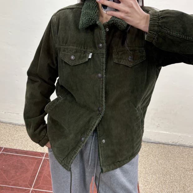리바이스 쉐르파 코듀로이 양털 트러커 자켓