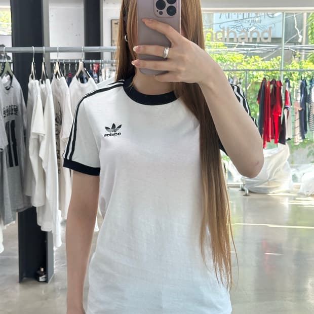 아디다스 파이어버드 삼선 링거반팔티