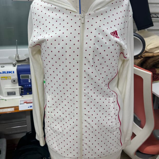 빈티지 아디다스 땡땡이 후드집업