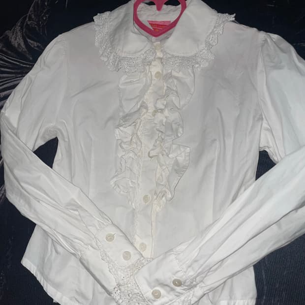 베이비더스타샤인 화이트 블라우스 /로리타엔젤릭프리티바디라인히메