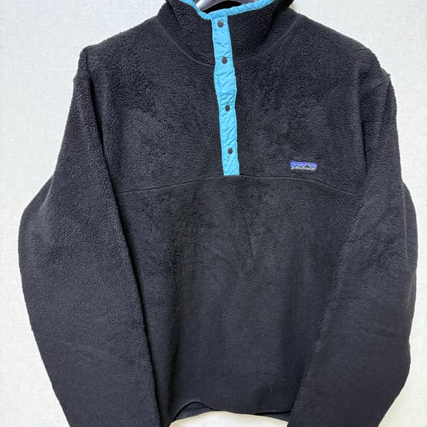 80s 파타고니아 풀오버 XL 블랙