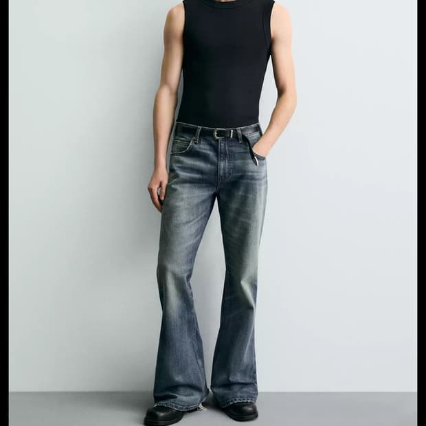 자라 플레어진 청바지