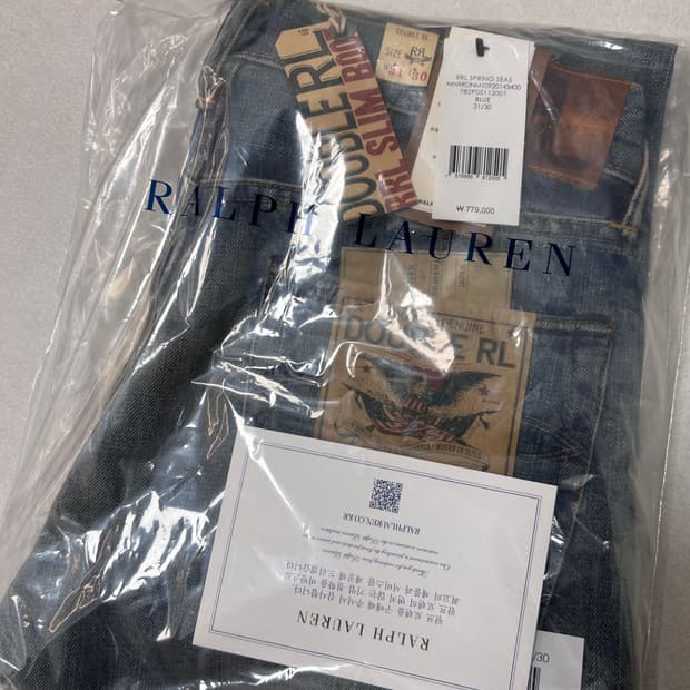 더블알엘 슬림부트 브라이어필드 31x30 데님 팬츠