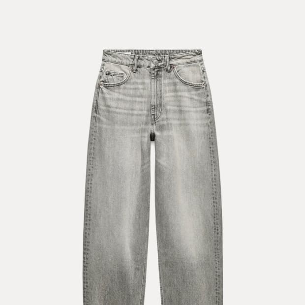 자라 JEANS TAILORED BALLOON 미드라이즈