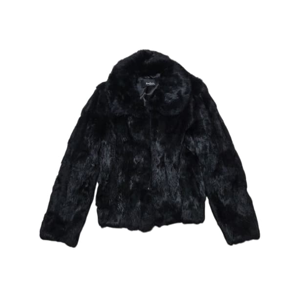 JUNIE 토끼털 100% 모피 코트 자켓 