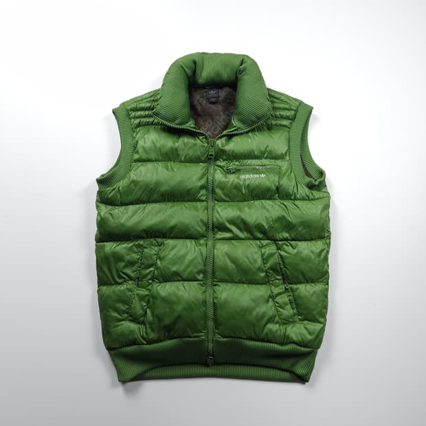 아디다스 y2k 올드스쿨 빈티지 글로시 패딩 베스트 (L) 