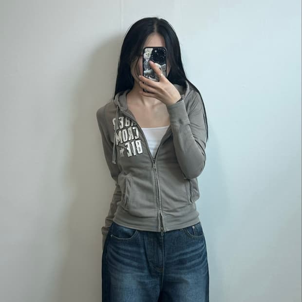아베크롬비 y2k 와투케 그레이 후드집업